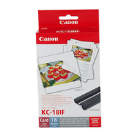 Paper + Ink Canon KC18IF Ink Full Size Label Set | 54x86mm | 18sheets |CP100/220 foto papīrs