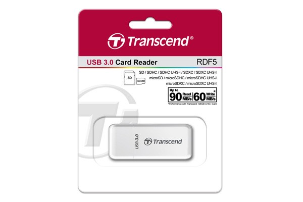 Transcend USB3.0 Multi  Card Reader WHITE karšu lasītājs