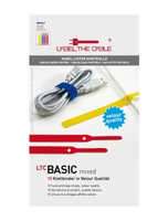 Label-the-cable BASIC Velcro Blau, Rot, yellow 10Stuck(e) Kabelbinder (LTC1130) cietā diska korpuss