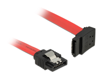 SATA-Kabel Delock SATA III -> SATA up St/St  0.20m rot Clips kabelis datoram