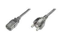ASSMANN Power cord Schucko/IEC C13 M/F 1,2m Barošanas kabelis