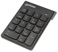Manhattan Kabelloser USB-Nummernblock 18 Tasten black klaviatūra