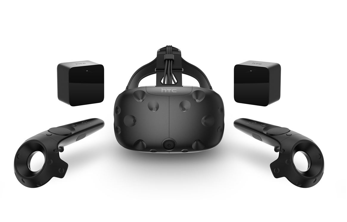 HTC Vive Virtual Reality Headset inkl. 2x Motion Controller and 2x Tracker