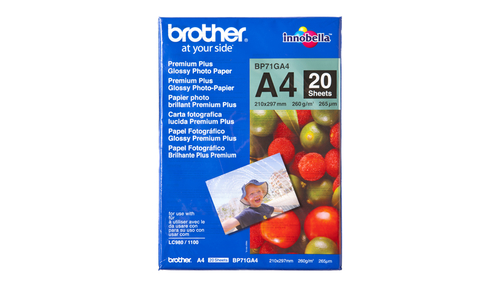 Brother 20 sheets glossy A4 foto papīrs