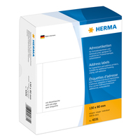 HERMA Adressetiketten einzeln white 130x80  mm Papier 500 St. biroja tehnikas aksesuāri