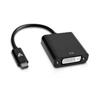 Kabel USB V7 USB-C - DVI-D black (V7UCDVI-BLK-1E) USB kabelis