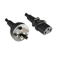 MicroConnect Power Cord China - C13  1.8m Type I to C13, Black Barošanas kabelis