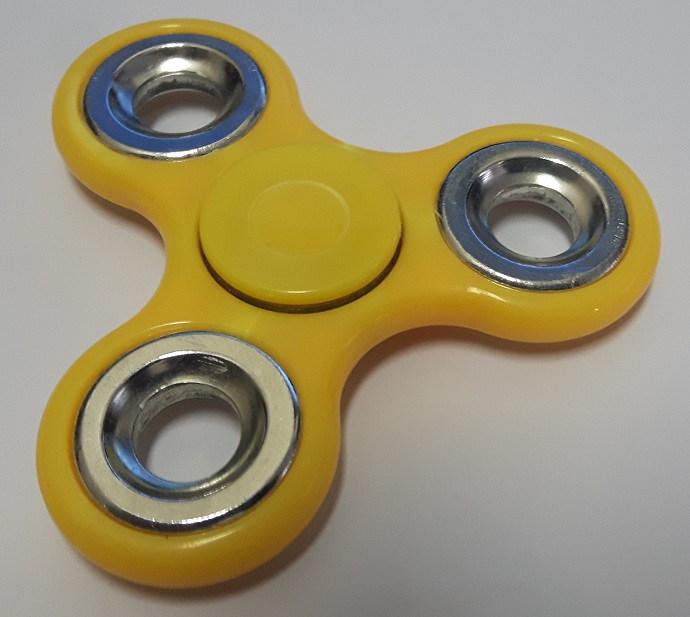 Fidget Spinner Anti - Stresa Ierīce / Roku un Pirkstu Trenažieris Dzeltena Yellow Fidget spinner