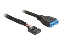 USB3.0 Kabel Delock Pinheader 19pin -> 8pin St/Bu 0.60m kabelis datoram