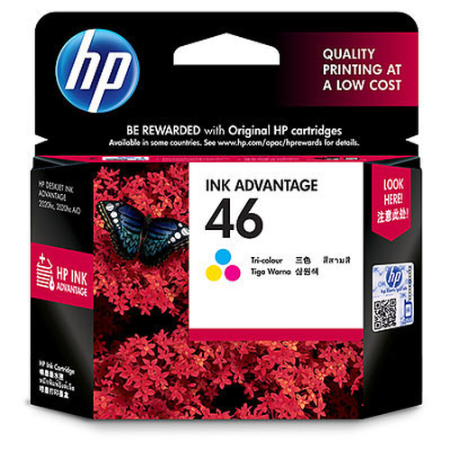 HP 46 Original Cyan,Magenta,Yellow 1 pc(s) kārtridžs