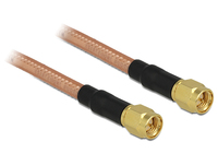 Delock Antenna Cable SMA Plug > SMA Plug RG-142 1 m low loss kabelis, vads