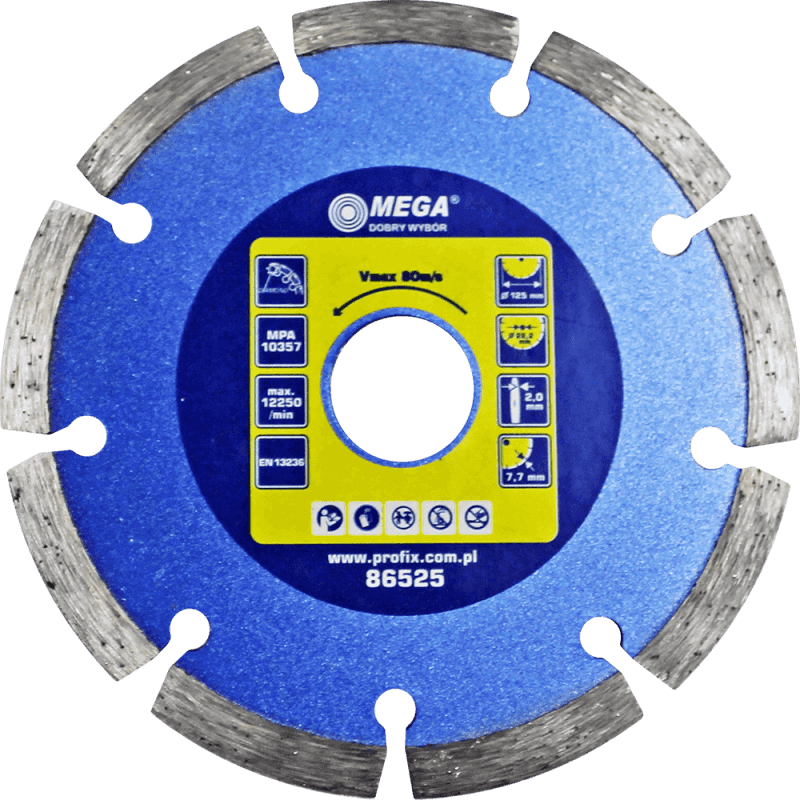 Mega Dimanta disks BSG 125x22mm betonam