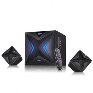 Multimedia FENDA Speakers F&D F550X (2.1 Channel Surround, 56W, 130Hz-20KHz, Subwoofer: 30Hz-110Hz, Bluetooth 4.0, NFC, USB/SD card read datoru skaļruņi