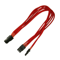 Kabel Nanoxia 6- auf 6+2-Pin, 30 cm, Single, rot kabelis, vads