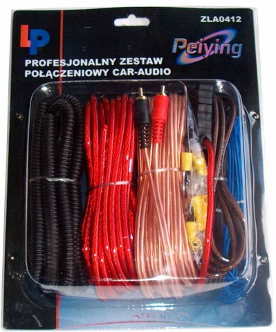 Peiying ZLA0412 16G Automašīnas audio instalācijas vadu komplekts auto audio aksesuārs