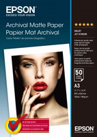 Epson Archival Matte | 192g | A3 | 50sheets foto papīrs