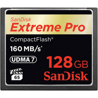 SanDisk Extreme PRO 128GB  R:W (160/150MB/s) atmiņas karte
