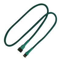 Kabel Nanoxia 3-Pin Verlangerung, 60 cm, grun kabelis, vads