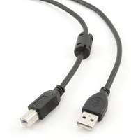 Gembird USB 2.0 A- B 4.5m cable with ferrite core USB kabelis