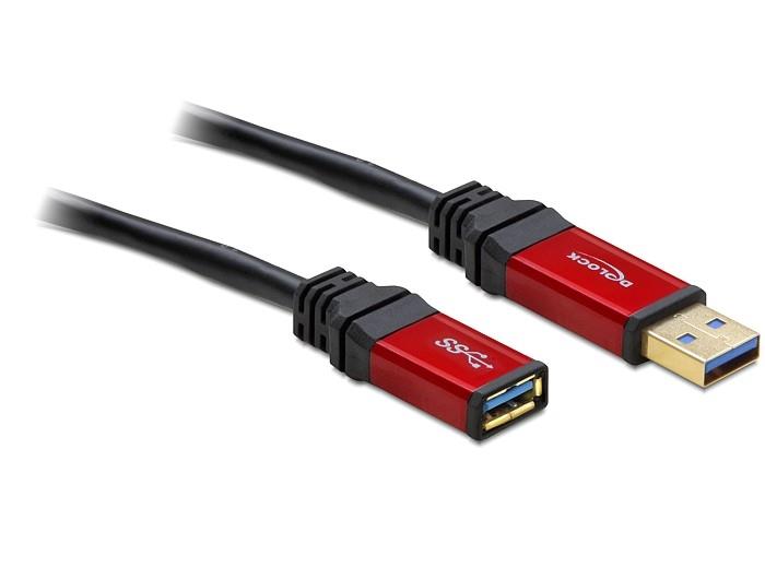 Delock Cable USB 3.0-A Extension male / female 2 m Premium USB kabelis