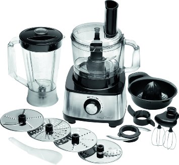 ProfiCook PC-KM 1063 Compact food processor, Work bowl 1,2L, Mixing bowl: 1,75L, Variable speed level settings, 11 accessory Virtuves kombains
