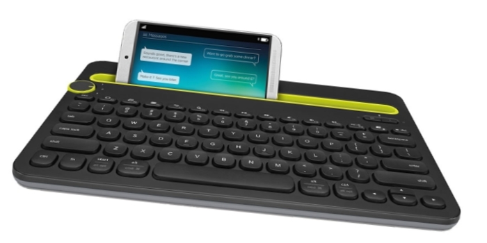 Logitech Bluetooth MultiDevice Keyboard K480, Black, RU klaviatūra
