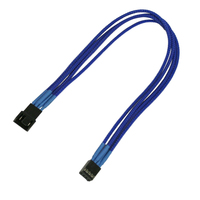 Kabel Nanoxia PWM Verlangerung, 30 cm, Single, blau kabelis, vads