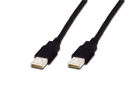 ASSMANN USB 2.0 HighSpeed Connection Cable USB A M (plug)/USB A M (plug) 3m blak USB kabelis