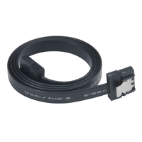 PROSLIM SATA cable rev3  50cmBlack AK-CBSA05-50B kabelis datoram