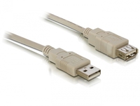 USB Verl. Delock A -> A St/Bu 3.00m grau USB kabelis