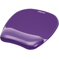 Fellowes Crystal Gel Mouse Gel Wrist Support purple peles paliknis