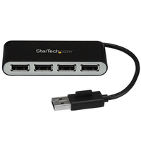 StarTech.com Mobiler 4-Port-USB 2.0-Hub with integriertem Kabel (ST4200MINI2) tīkla karte