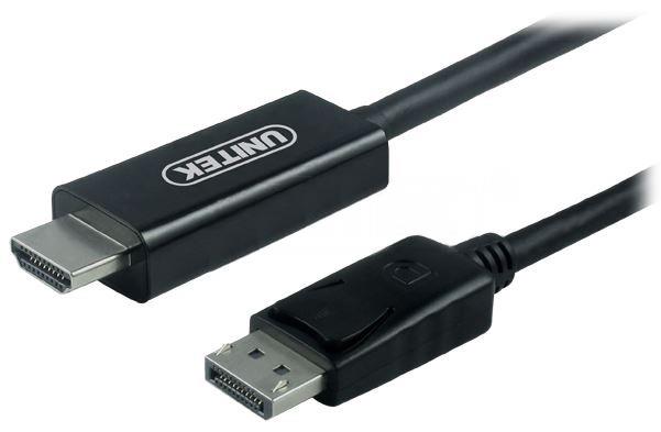 Unitek Cable DisplayPort to HDMI 1,8m, Y-5118CA kabelis video, audio