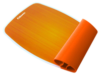 Fellowes mouse and wrist silicone pad, orange aksesuārs datorkorpusiem