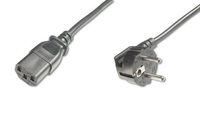 ASSMANN Power cord Schucko angled/IEC C13 M/F 0,75m Barošanas kabelis
