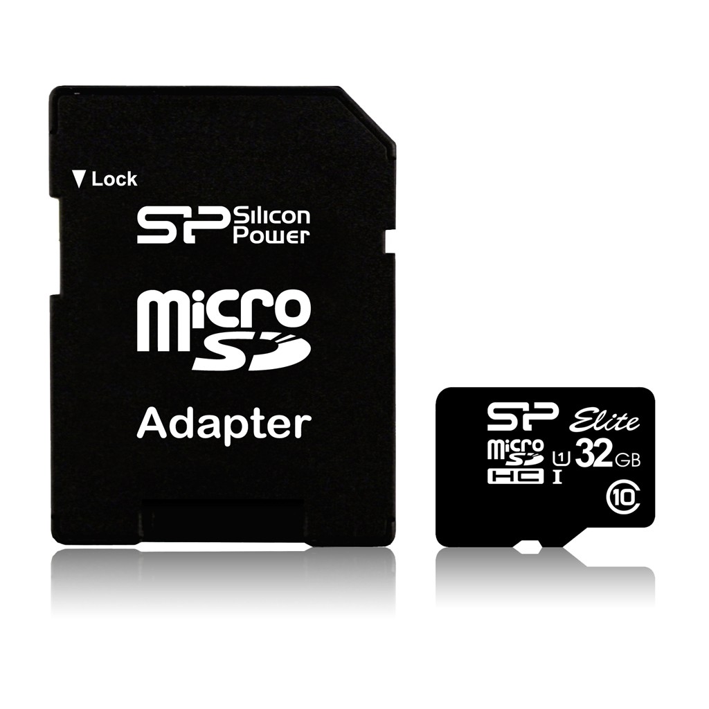 Silicon Power Elite UHS-I 32 GB, MicroSDHC, Flash memory class 10, SD adapter atmiņas karte