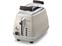 DeLonghi CTOV2103.BG Icona Vintage 2-Scheiben Toaster Beige Tosteris