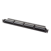 LOGILINK-  CAT6 Patch Panel 19'' 24-Port unshielded, RAL 9005 adapteris