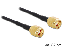 Delock Antenna Cable RP-SMA Plug > RP-SMA Plug 320 mm kabelis, vads