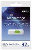 USB-Stick  32GB MediaRange USB 2.0 Slider green USB Flash atmiņa
