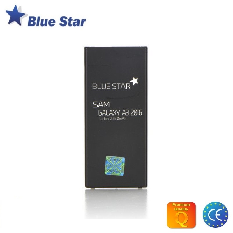 BlueStar Akumulators Samsung A310F Galaxy A3 (2016) Li-Ion 2300 mAh Analogs EB-BA310ABE aksesuārs mobilajiem telefoniem