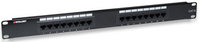 Intellinet Patch panel 19'' 1U 16 ports UTP Cat6 black Serveru aksesuāri