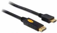 Delock cable Displayport (M) -> HDMI (M) 5m gold karte