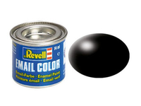 REVELL Email Color 302 Black Silk 14ml biroja tehnikas aksesuāri