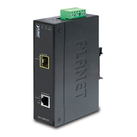 IP30 Industrial 10/100/1000T to 100/1000X SFP Gigabit Media Converter (-40 to 75 degree C) tīkla iekārta