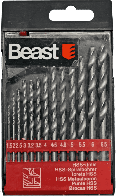 Beast Urbju komplekts metalam HSS-G 1.5-6.5mm 13gb