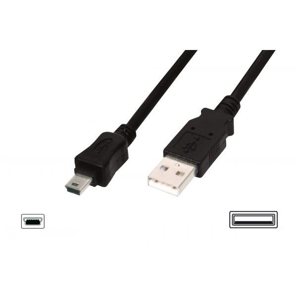 DIGITUS USB2.0 connection cable type 3m USB kabelis