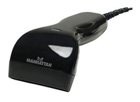 Manhattan CCD Barcode Scanner 2 cm Scan Depth Red LED USB svītru koda lasītājs