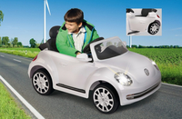 Jamara Ride-on VW Beetle white 27MHz 6V Radiovadāmā rotaļlieta