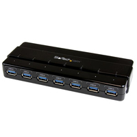 StarTech.com 7 Port USB 3.0 SuperSpeed Hub - black (ST7300USB3B) komutators